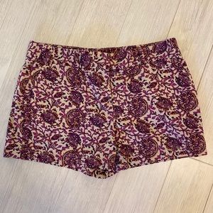 Loft Purple Printed Shorts